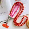 Cordón para Teléfono Móvil Puntos de Colores Cuerda de Cuatro Hilos Larga y Corta Anticaída y Antideslizante Cadena para Teléfono Móvil Colgante Tejido para Teléfono Móvil Venta al por Mayor