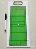 Pizarras Tácticas de Fútbol Americano y Británico, Dos Tipos, con Plumas Borrables a Base de Agua para Entrenadores y Árbitros para Competición y Entrenamiento