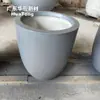 Caja de árbol maciza de GRC imitación piedra, jardinera para flores de exterior, diseño vintage para jardín, diseño y producción personalizada por fabricante