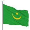 90*150cm Bandeira da Mauritânia Bandeira do Dia da Independência da Mauritânia Dupla Face Pongee Haste Usável