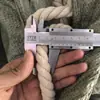 Fabricante 4-20mm corda de algodão de três fios crua corda torcida corda de tecelagem feita à mão corda para alça corda de fio de algodão atacado
