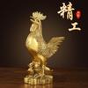 Animales del Zodiaco Doce en Bronce, Gallo Dorado de Cobre, Lingote de Cobre, Artesanías Decorativas para el Hogar de Gallo de Cobre, Venta Directa del Fabricante
