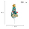 Mini Inserções para Bolo Inserções para Assar de Natal Guirlanda de Folhas de Árvore de Natal Bandeiras Decorações Festivas