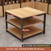 Gôndola ponta de gôndola balcão expositor vitrine prateleiras multicamadas supermercado loja de conveniência lanches frutas quadrado