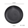 Material de paja de trigo de Amazon, plato negro, plato, taza de agua, plato, tazón, taza, vajilla, traje de regalo de trigo.