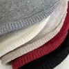Sombrero de Pescador de Lana 100% Estilo Japonés con Borde Enrollado de Punto, Largo Delante Corto Detrás, para Mujer, Color Sólido Versátil Artístico Cálido para Otoño e Invierno