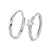 Anillo de Pareja Mobius Moda Simple Anillo de Dedo Comida Viva Regalo del Día de San Valentín Anillo de Pareja Amoroso