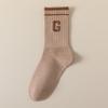 Calcetines de Media Caña para Mujer, Algodón Puro, Calcetines Largos de Primavera y Verano, Deportes 2025 Nuevo Estilo Popular, Ropa Exterior, Tubo Largo de Moda de Primavera y Otoño