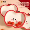 Prato de Frutas Criativo Wuhe em Formato de Maçã, Material de Melamina de Grau Alimentício, Prato de Frutas Secas Fofo Estilo Chinês para Ano Novo, Prato de Lanches