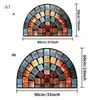Tapetes de Chão Semicirculares Americanos para Entradas, Tapetes de Porta Resistentes a Manchas, Tapetes Decorativos Retrô de Fácil Cuidado - Amazon Temu Dropshipping