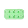 Molde de Hielo Creativo DIY Patrón de Dibujos Animados Silicona Grado Alimenticio Molde Doméstico Ocho Compartimentos Color Puro Cubito de Hielo Casero Helado