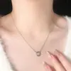 Collar Original de 26 Letras con Diamantes, Nuevo Acero de Titanio de Lujo Ligero 2026 Cadena para Clavícula que no se Desvanece, Cadena para el Cuello Versátil