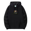 Sudadera pesada con capucha para hombre, primavera y otoño, compuesta de algodón puro, casual para estudiante, todo partido, manga larga, holgada, moderna
