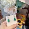 Material de caballo ágata calcedonia verde tarjeta indiferente colgante plata 925 incrustada nuevo estilo nacional chino joyería comparable al jade