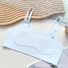 Ropa interior para niñas Sujetador de desarrollo Envoltura de pecho para niñas de mediana edad Niños Camisola sin marcas Ajustable Chaleco delgado