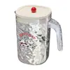 Jarra de Agua Fría Personalizada Altamente Atractiva con Patrón de Glaciar y Dibujos Animados Lindos con Tapa para Uso Doméstico, Adecuada para Refrigerador