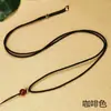 Lirio DIY Hebilla Dorada Colgante Cordón Cuerda para Colgar en el Cuello Fina Cuerda de Collar Ajustable para Hombres y Mujeres Jade Jade Colgante
