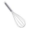 Batidor de huevos de acero inoxidable al por mayor de fábrica, 8 pulgadas, todo acero, 5 líneas, batidor manual de huevos de 10 pulgadas, herramientas para hornear para comercio exterior