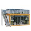 Sitio de construcción, sala de contenedores residenciales, sala de cajas de embalaje, sala de juntas móvil, edificio de oficinas, casa contenedor de placa de acero de color