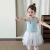 Conjunto Infantil Yinco para Meninas Verão Estilo Fino 2026 Moda Infantil Classe A Top Regata e Saia para Bebê Menina