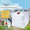 Atacado do Fabricante Esportivo ao Ar Livre Portátil Dobrável Bolsa de Água Bolsa de Água para Camping Grande Capacidade Balde de PVC Transparente 20L
