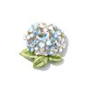Broche Flor de Hortênsia Esmaltado Moda Feminina de Alto Padrão Exclusivo Corsage Design de Nicho Pin Elegante Acessórios