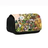 Plantas al por mayor vs. Plantas vs Zombies. Estuche de doble capa con estampado de zombis, bolsa para papelería para estudiantes de primaria y secundaria
