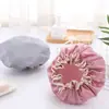 Gorro de Ducha Impermeable Engrosado de Doble Capa para Mujeres Adultas, Gorro de Ducha para Cabello Largo, Sombrero, Cubre Cabello, Gorro de Baño a Prueba de Humos de Aceite