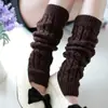 Cubrepiernas Gruesos de Lana Estilo Coreano Calcetines de Pelo Cubrepies Tejidos para Otoño e Invierno Calcetines Retorcidos Cálidos Calcetines para Mujer