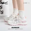 Sapatos de Verão Femininos Warrior com Solado Grosso Estilo Dad Modelo Feminino 2026 Novos Sapatos Casuais Esportivos Respiráveis Leves Feminino B