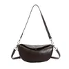 Bolsa de ombro retrô transfronteiriça para mulheres, nova moda 2025, bolsa versátil de ombro e transversal, superfície macia com toque de alta qualidade, bolsa bolinho
