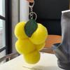 [Uvas Lindas] Colgante de Bolso de Piel de Conejo Rex Real Colgante de Llavero de Coche de Bola de Felpa de Celebridad de Internet Accesorios