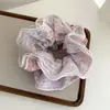 Scrunchie de Renda Floral Francesa Estilo Coreano para Mulheres, Suave e Elegante, Adequado para Rabos de Cavalo e Coques