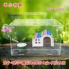Gaiola para Hamster Acrílica Transparente Villa de Camada Dupla Suprimentos para Hamster Gaiola Villa de Hamster Dourado Pacote Amazon