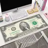 Alfombrilla de ratón creativa de dólar transfronteriza para uso en la oficina, resistente a la suciedad, fácil de limpiar, alfombrilla de escritorio antideslizante, hecha de tela de alta calidad, alfombrilla de ratón de gran tamaño