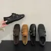 ¡Aumento de altura oculto de 4 cm! Mocasines Cuadrados Tallados Estilo Retro para Mujer, Nuevos Zapatos de Cuero Estilo Británico Otoño e Invierno
