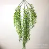 Galho de salgueiro artificial Vime falso Salgueiro planta verde de plástico folha de salgueiro planta rattan flor falsa pendurado na parede decoração de teto pendurado na parede