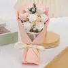 Presente de Aniversário Dia dos Namorados mini 7 Rosas Tamanho Polegar Sabonete Flores Preservadas Gipsofila Flores Secas Atacado Transfronteiriço