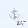 Aleación transfronteriza DIY Accesorios de plata de Xizang Ancla de barco Gancho de barco Pulsera Collar Colgante Accesorios de joyería Al por mayor
