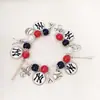 Suministro Exclusivo Transfronterizo de Pulseras de Cuentas Temáticas de los Yankees de la MLB y los Warriors para Aficionados de los Nationals, Pirates, Cardinals y Marlins