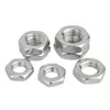 Porca Hexagonal Fina de Aço Inoxidável 304 Porca Fina Rosca Fina Tampa Plana Fina para Parafuso M4M5M6M8M10M12M20M33