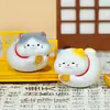 Gato de Desenho Animado Chocalho Estação de Trabalho de Escritório Descompressão Enfeites de Gatinho Gato da Sorte Decoração de Mesa Boneca Presente