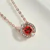 Venta Directa de Fábrica Personalizada Moda Cadena para Clavícula Collar con Colgante de Circonita Nuevo Diseño Calidad Ins Estilo Minimalista Europeo y Americano