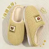 Chinelos de algodão masculinos, novo estilo outono/inverno 2026, chinelos de casa para interior, pelúcia, quentes, antiderrapantes, resistentes a odores, chinelos de algodão com sola grossa para homens