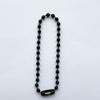 Cadena de Cuentas Negras, Cadena de Cuentas Redondas, Cadena de Cuentas Onduladas, Cadena para Llavero, Etiquetas para Joyería DIY, Accesorios, Cuentas, Joyería DIY