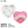 Día de San Valentín Amor Mano a Mano Usando Anillo Jabón Hecho a Mano en Forma de Corazón Vela de Aromaterapia Decoración de Pastel Fondant Chocolate de Silicona
