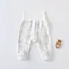 Pantalones de Puro Algodón de Cintura Alta para Protección de Vientre para Hombres y Mujeres, Ropa Interior Larga Ajustada de Primavera y Otoño, Pantalones para Recién Nacidos, Pantalones de Capa Base, Pantalones de Glúteos Clase A