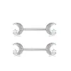 Amazon caliente nuevo mariposa de amor 6 pares anillo de pezón traje de perforación combinación joyería de clavo de pezón de acero inoxidable europeo y americano