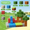 Mi mini mundo caja magnética de imanes bloques de construcción bosque primitivo niños y niñas juguetes educativos paquete completo