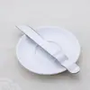 Venta al por mayor de fábrica cuchillo para pastel occidental de acero inoxidable tenedor de fruta postre simple horneado punta de huevo occidental cuchillo y tenedor para pastel de luna